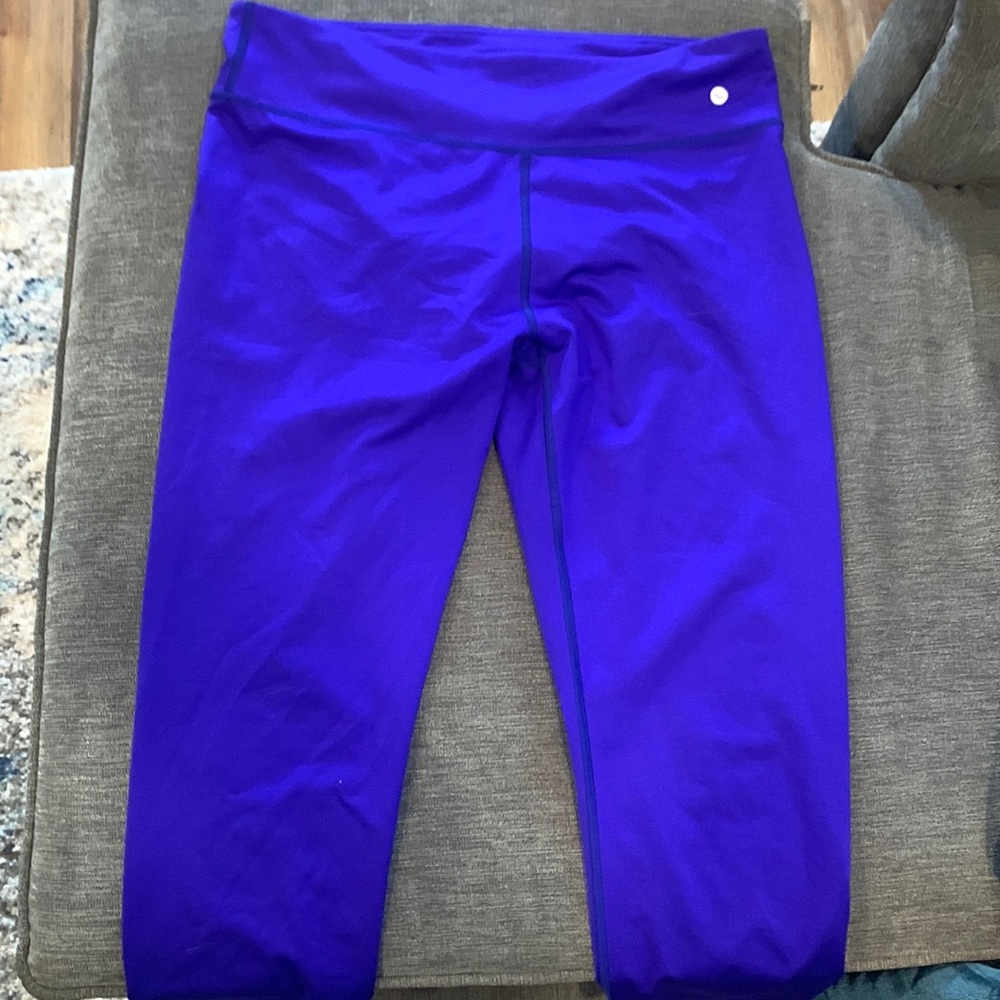 Royal blue cropped leggings